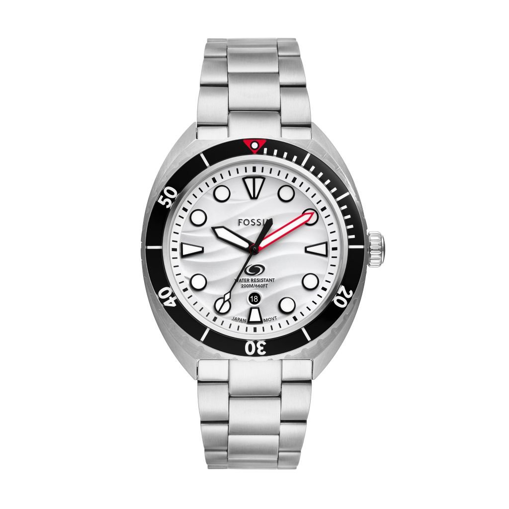 Đồng hồ nam Fossil Breaker Dive 20ATM bơi lặn, mặt 42mm, dây thép không gỉ FS6063