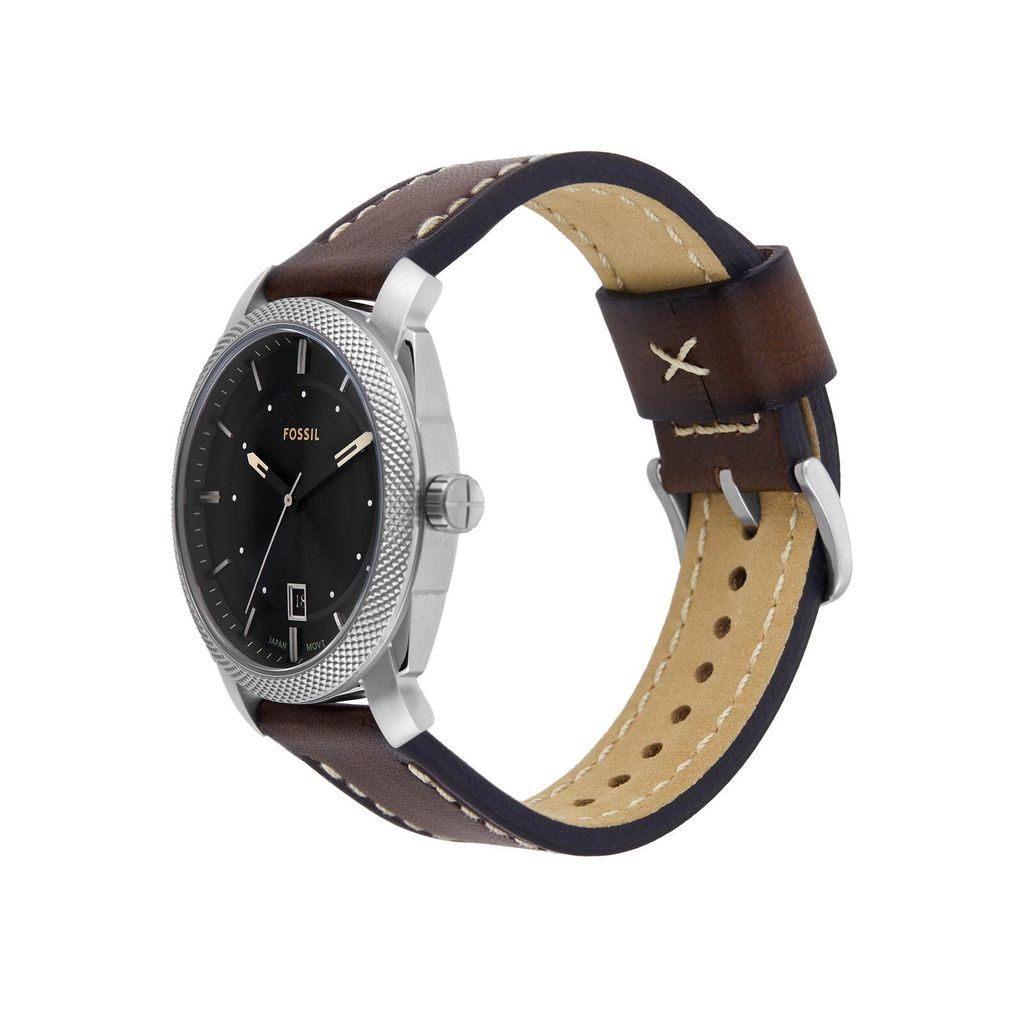Đồng hồ nam Fossil MACHINE 42MM dây da nâu FS6081SET (đồng hồ + vòng tay)