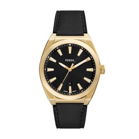 Đồng hồ nam Fossil EVERETT 42MM dây da đen FS6089