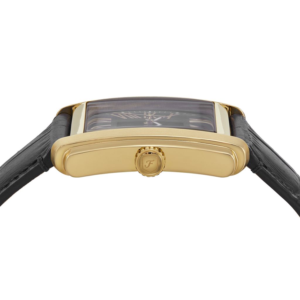 Đồng hồ nam Fossil CARRAWAY FS6091 mặt đen 30mm, dây da đen