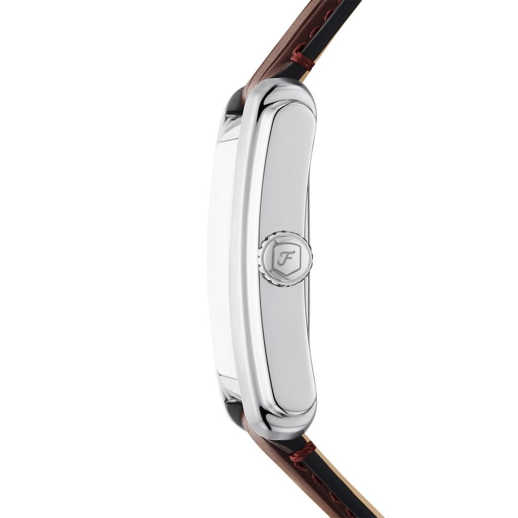 Đồng hồ nam Fossil Carraway dây da, mặt 30MM, màu xanh dương nhạt, FS6110