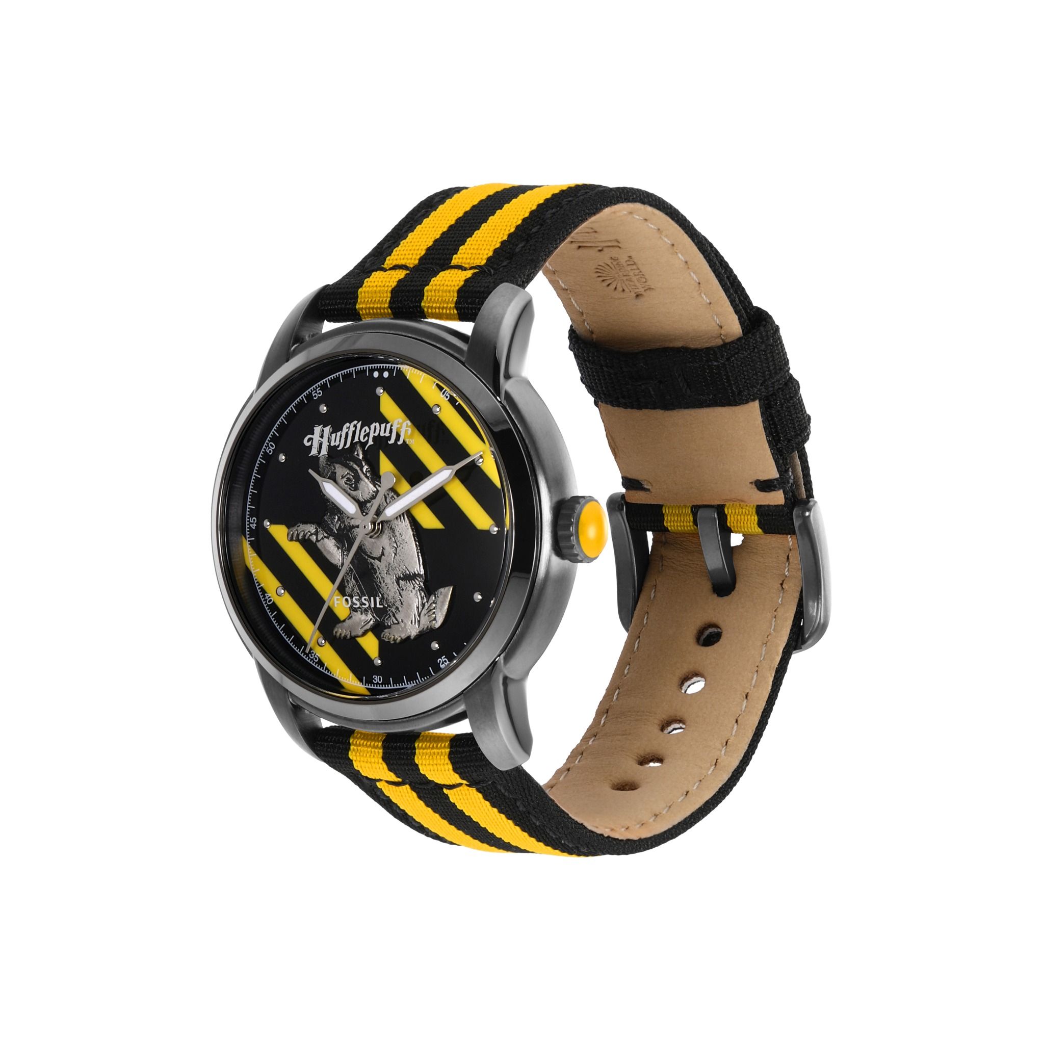  Đồng hồ nam Fossil Heritage HP dây canvas LE1159 - màu vàng 