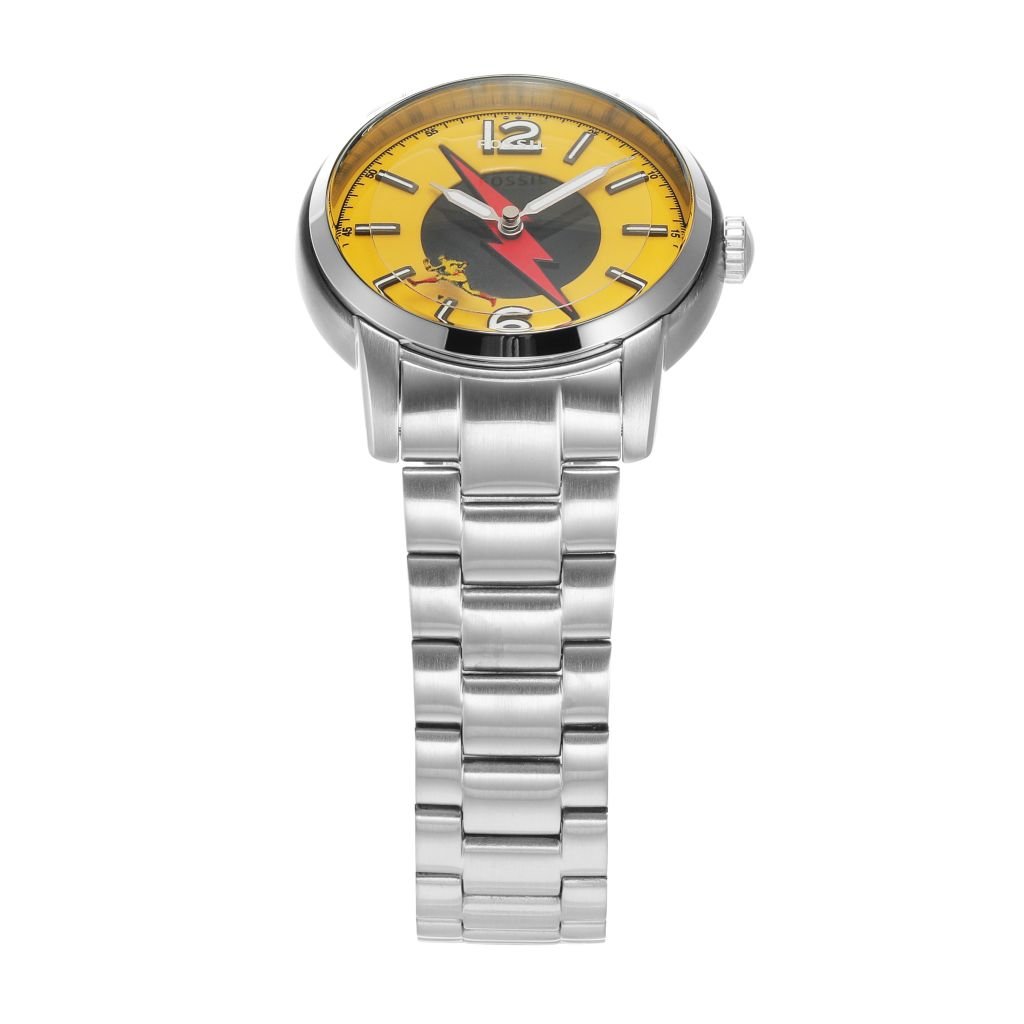 Đồng hồ Fossil The Flash limited 999 chiếc, dây thép không gỉ, mặt số 40 MM Unisex, màu vàng, LE1163