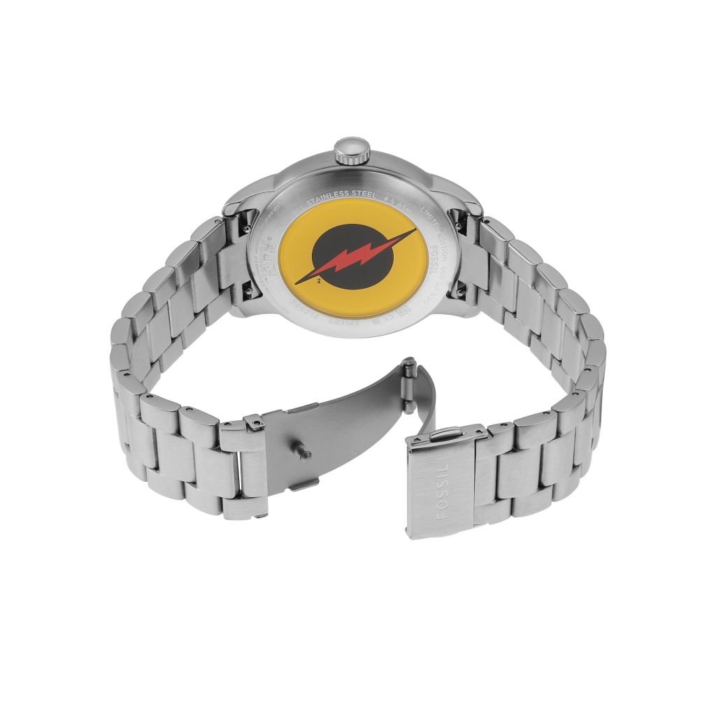 Đồng hồ Fossil The Flash limited 999 chiếc, dây thép không gỉ, mặt số 40 MM Unisex, màu vàng, LE1163