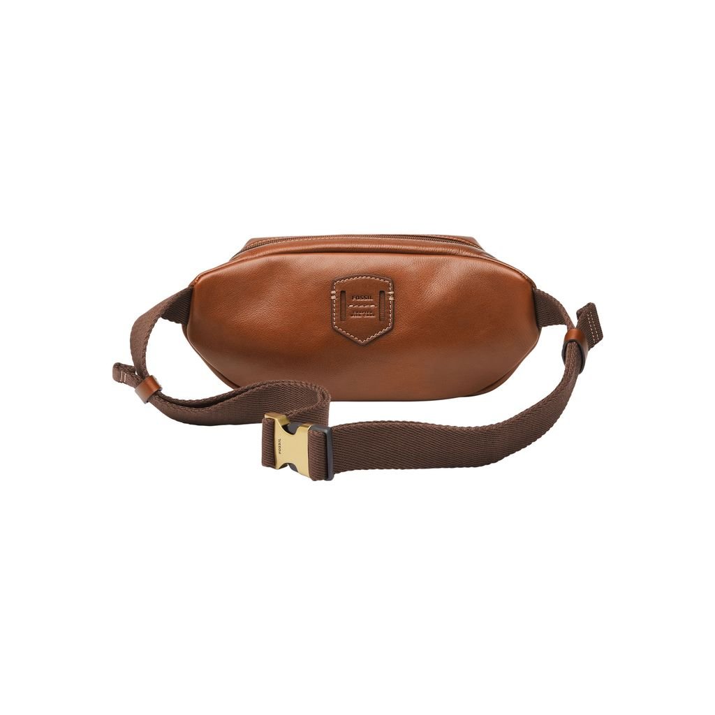 Túi da nam đeo chéo Fossil FLETCHER MBG9612210 - màu nâu