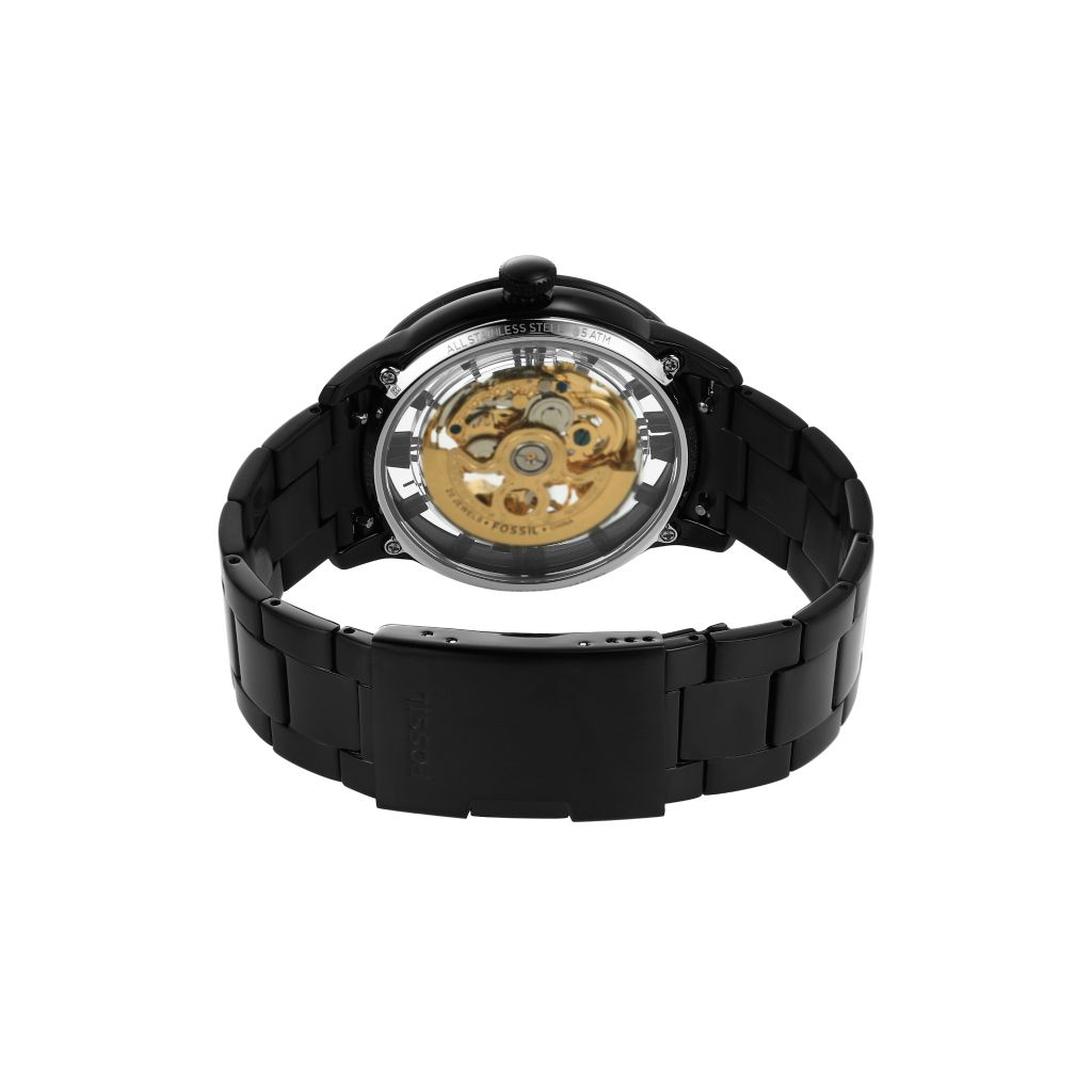 Đồng hồ cơ nam Fossil TOWNSMAN Automatic, mặt 44MM,  dây thép không gỉ - màu đen, ME3197