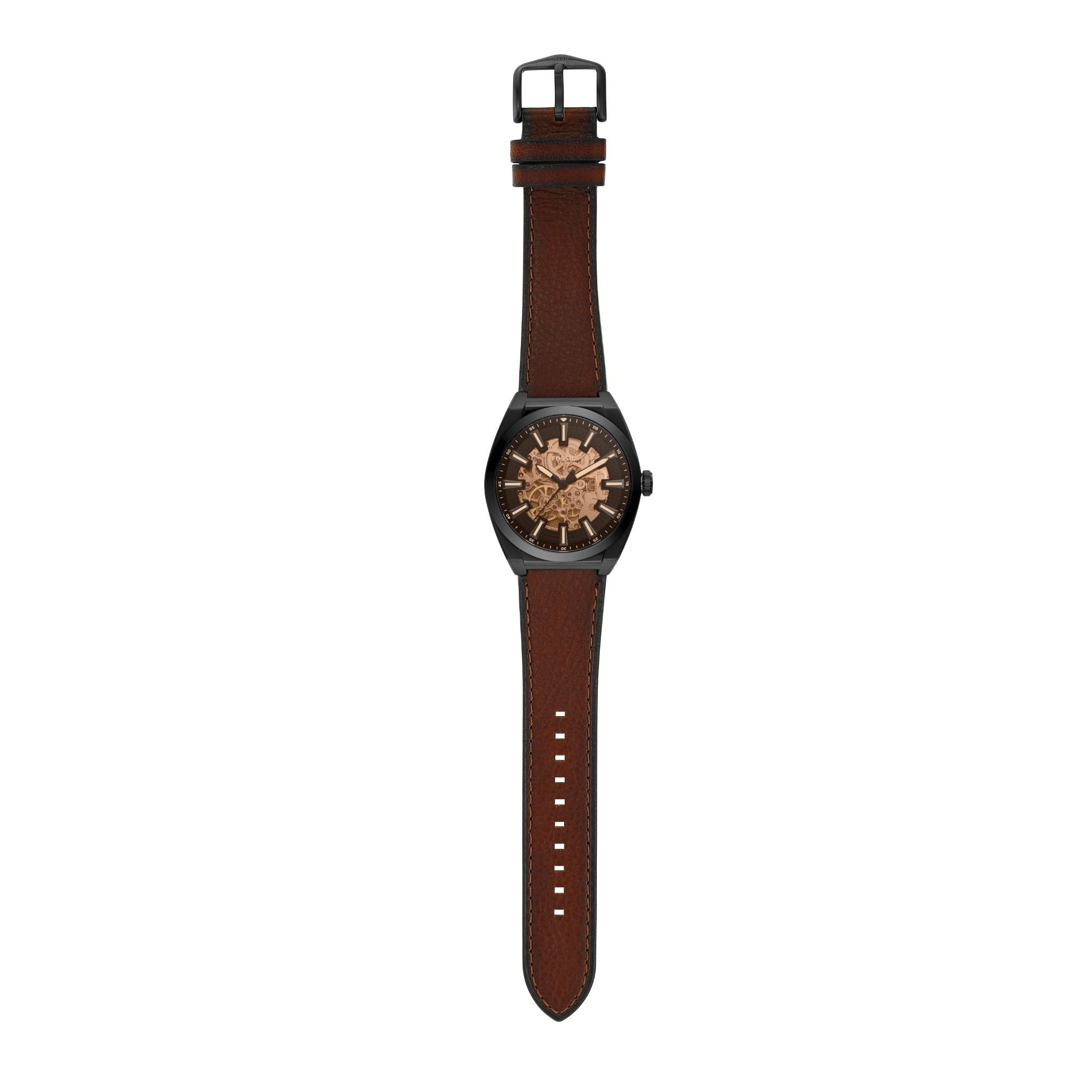  Đồng hồ nam Fossil EVERETT dây da ME3207 - màu nâu 