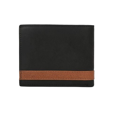 Ví da nam Fossil Bifold QUINN ML3653001 - da thật màu đen
