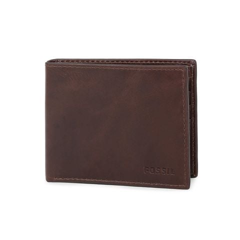 Ví da nam Fossil DERRICK ML3681201 - màu nâu