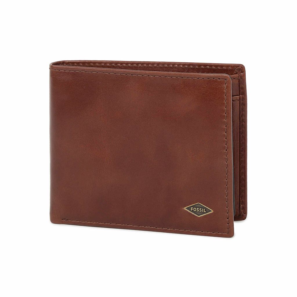 Ví da nam Fossil RYAN ML3736201 - màu nâu