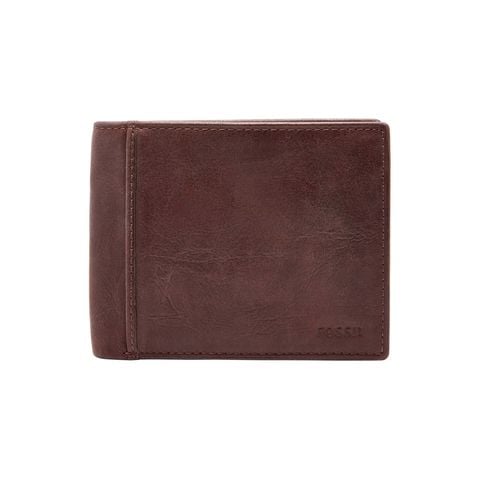 Ví da nam Fossil INGRAM RFID ML3781200 - màu nâu
