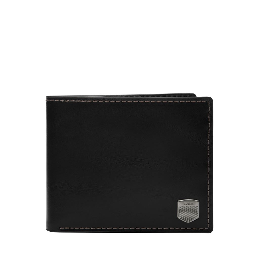 Ví da nam Fossil HAYES ML4647001 - da thật màu đen