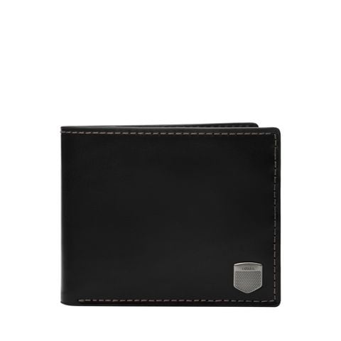 Ví da nam Fossil HAYES ML4647001 - da thật màu đen