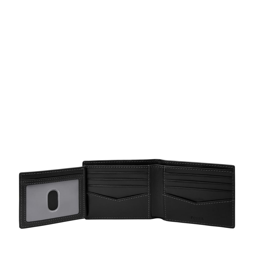 Ví da nam Fossil HAYES ML4647001 - da thật màu đen