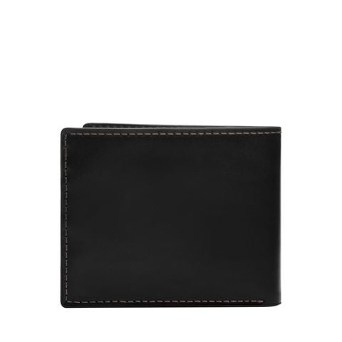 Ví da nam Fossil HAYES ML4647001 - da thật màu đen