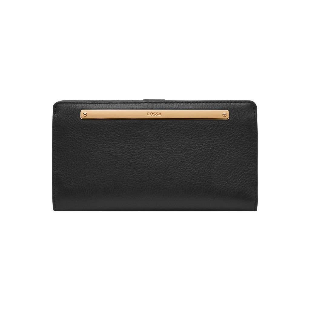 Ví da nữ Fossil LIZA SL7891G001 - da thật màu đen