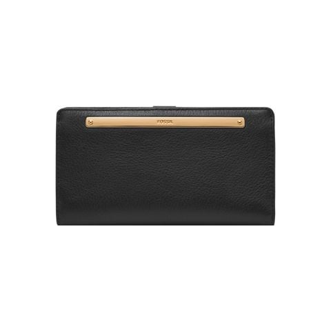 Ví da nữ Fossil LIZA SL7891G001 - da thật màu đen