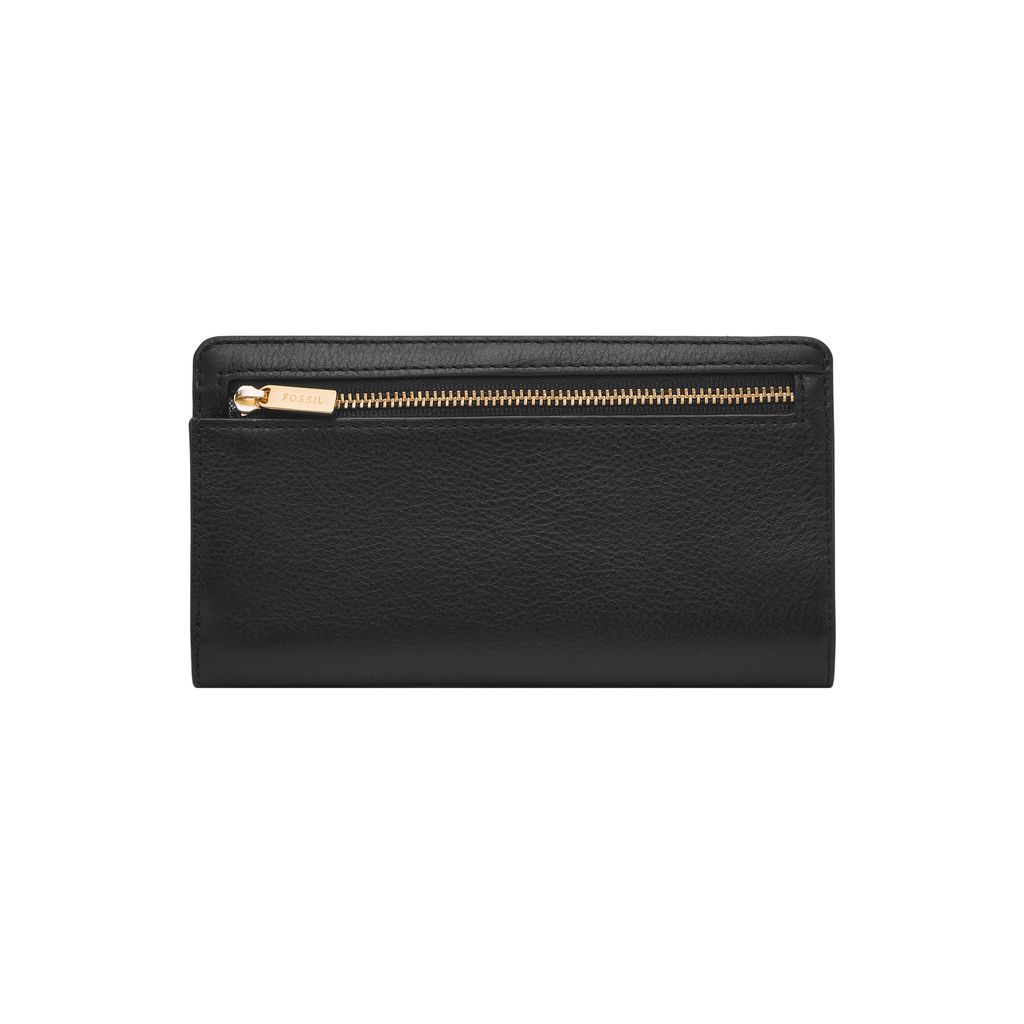 Ví da nữ Fossil LIZA SL7891G001 - da thật màu đen
