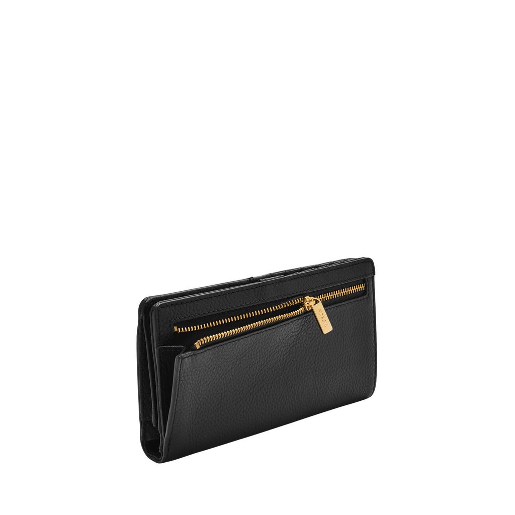 Ví da nữ Fossil LIZA SL7891G001 - da thật màu đen
