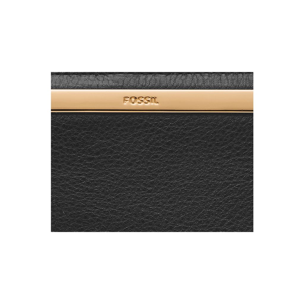 Ví da nữ Fossil LIZA SL7891G001 - da thật màu đen