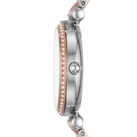 Đồng hồ nữ Fossil Carlie Mini dây kim loại, mặt 28 MM, hai màu, ES4649