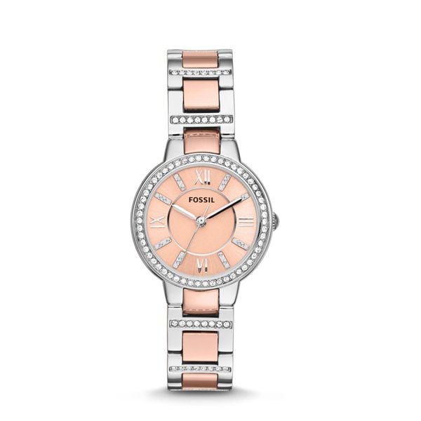 đồng hồ Kim nữ Fossil VIRGINIA dây kim loại ES3405