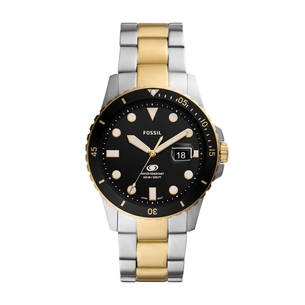 Đồng hồ nam Fossil Fossil Blue dây kim loại, mặt 42 MM, hai màu, FS5951