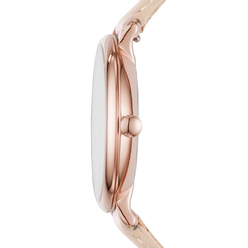 Đồng hồ nữ Fossil Jacqueline dây da, mặt 36 MM, màu hồng, ES3988