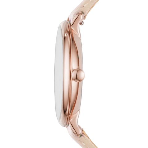 Đồng hồ nữ Fossil Jacqueline dây da, mặt 36 MM, màu hồng, ES3988