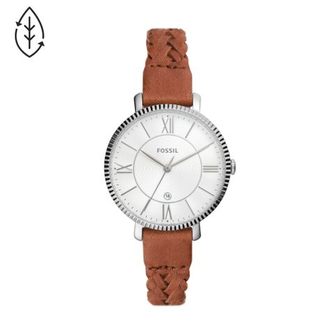 Đồng hồ nữ Fossil Jacqueline dây da, mặt 36 MM, màu nâu, ES5208