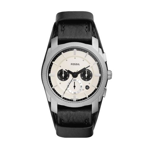 Đồng hồ nam Fossil Machine Chronograph dây da thật, mặt 42 MM, màu đen, FS5921