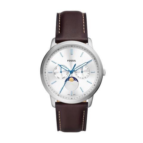 Đồng hồ nam Fossil Neutra Minimalist dây da, mặt 42 MM, màu nâu, FS5905