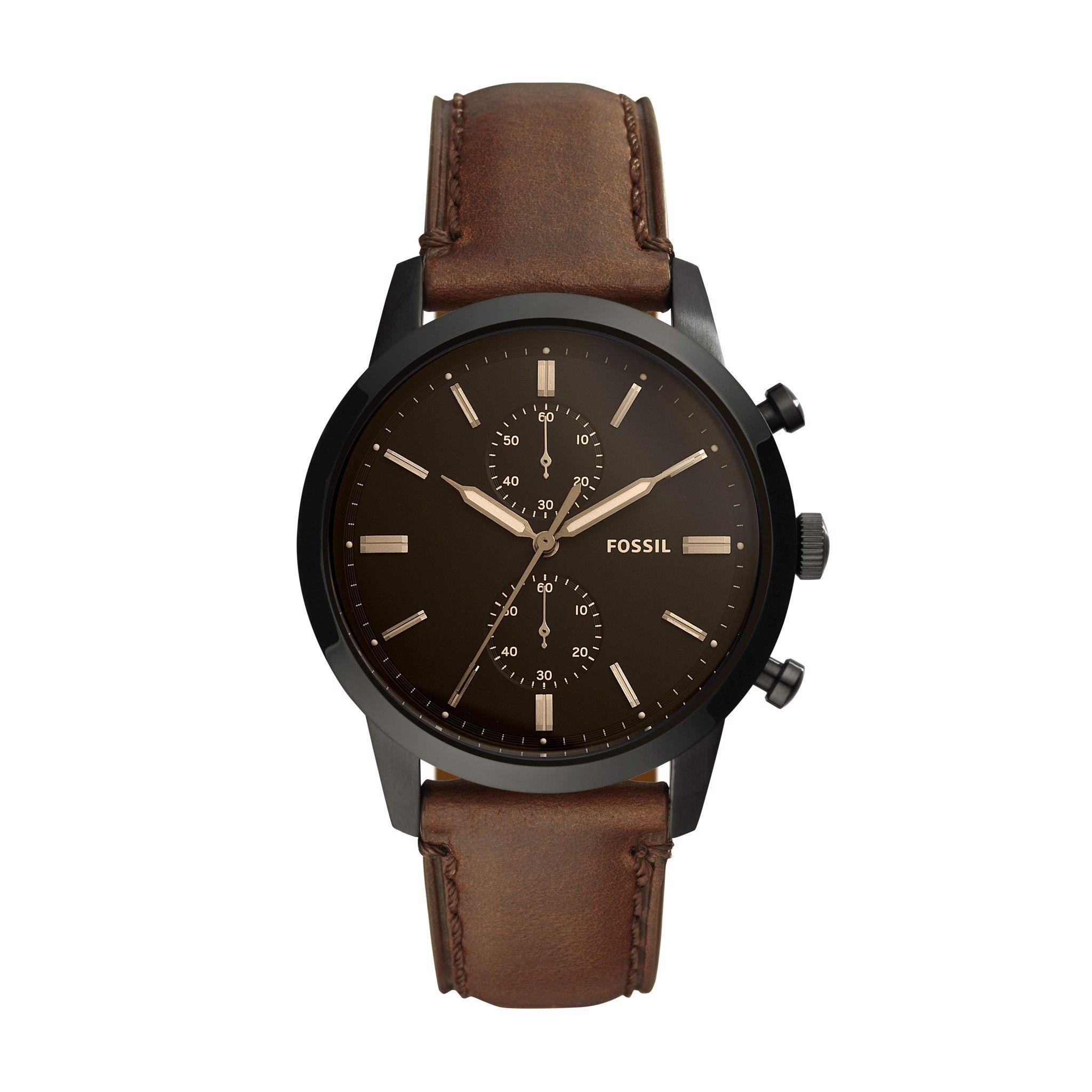  Đồng hồ nam Fossil 44MM TOWNSMAN dây da FS5437- màu nâu 