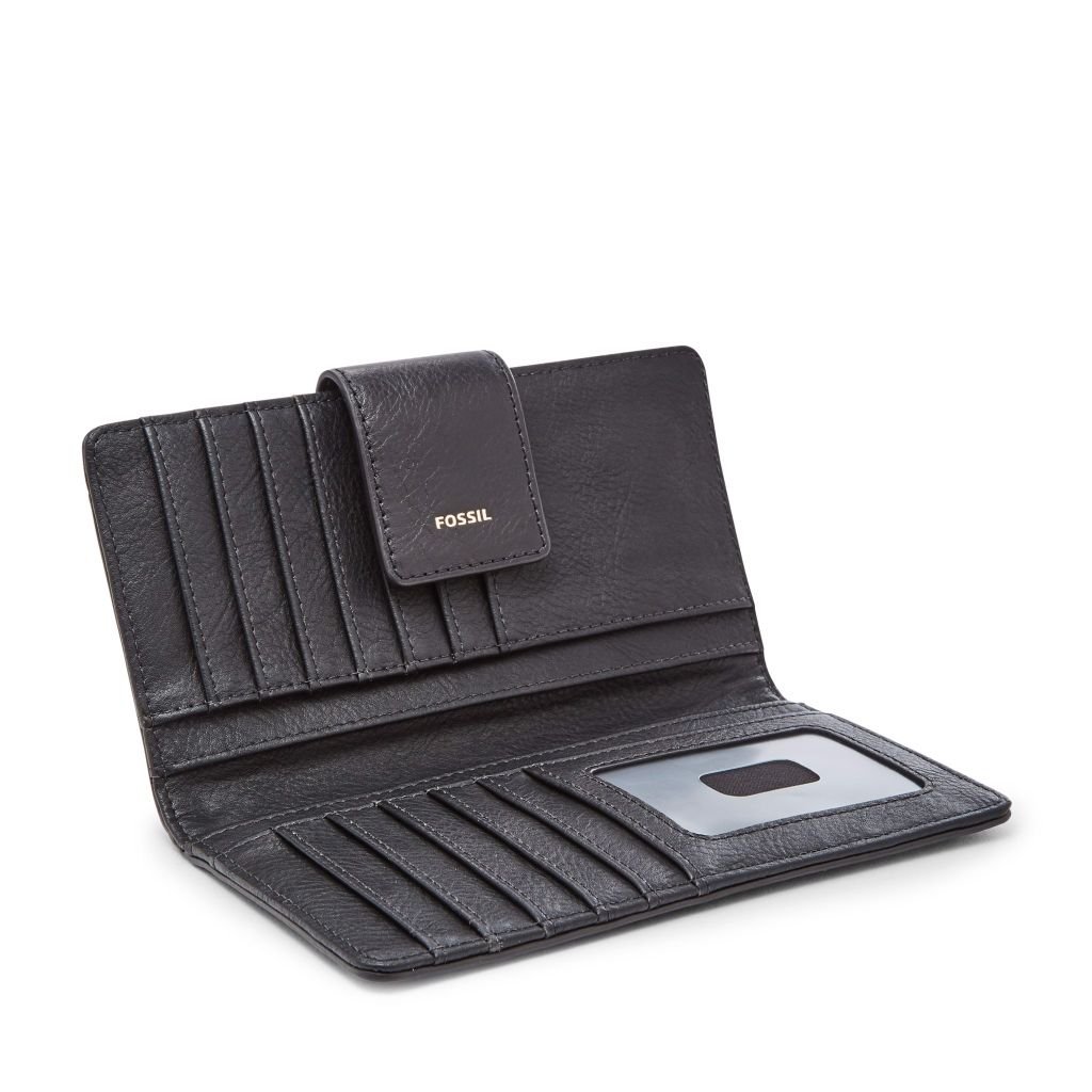 Ví nữ da thật Fossil Logan Clutch SL7830001- đen