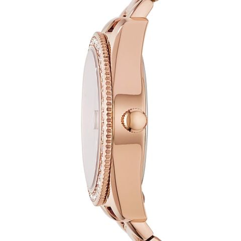 Đồng hồ nữ Fossil Scarlette dây kim loại, mặt 32 MM, màu vàng hồng, ES4318