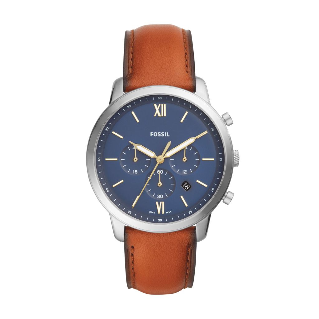 Đồng hồ nam Fossil Neutra dây da, mặt 44 MM, màu nâu, FS5453