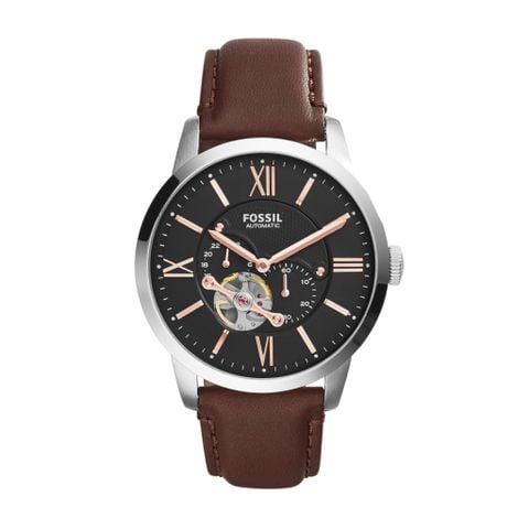 Đồng hồ cơ nam Fossil Townsman Automatic, dây da, mặt 45 MM, màu nâu, ME3061