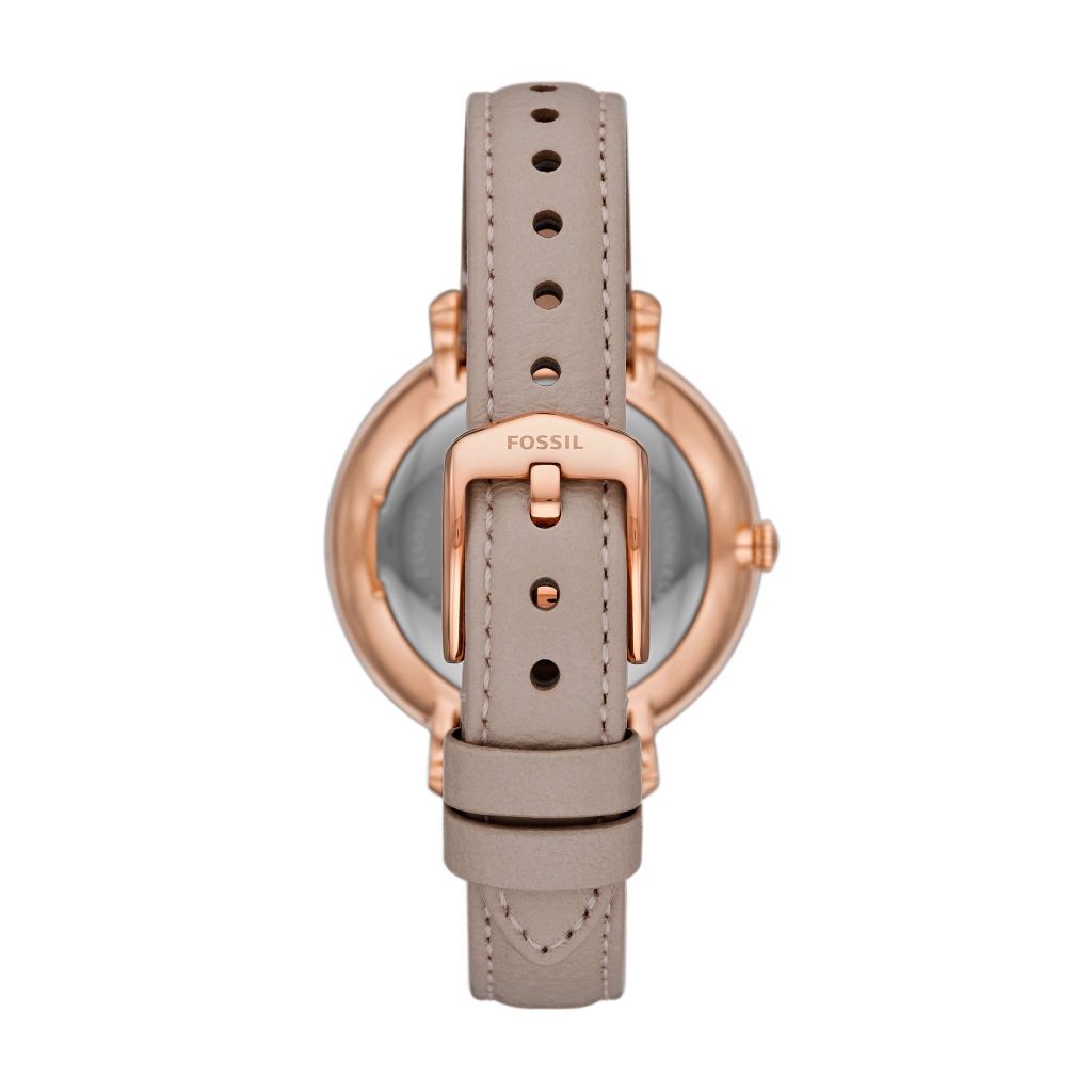 Đồng hồ nữ Fossil Jacqueline dây da, mặt 36 MM, màu xám, ES5091