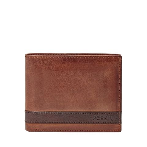 Ví da Nam Fossil Quinn màu Nâu ML3644200