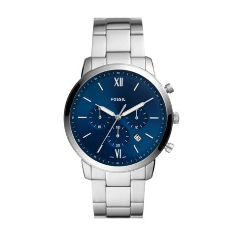 Đồng hồ nam Fossil Neutra dây kim loại, mặt 44 MM, màu bạc, FS5792