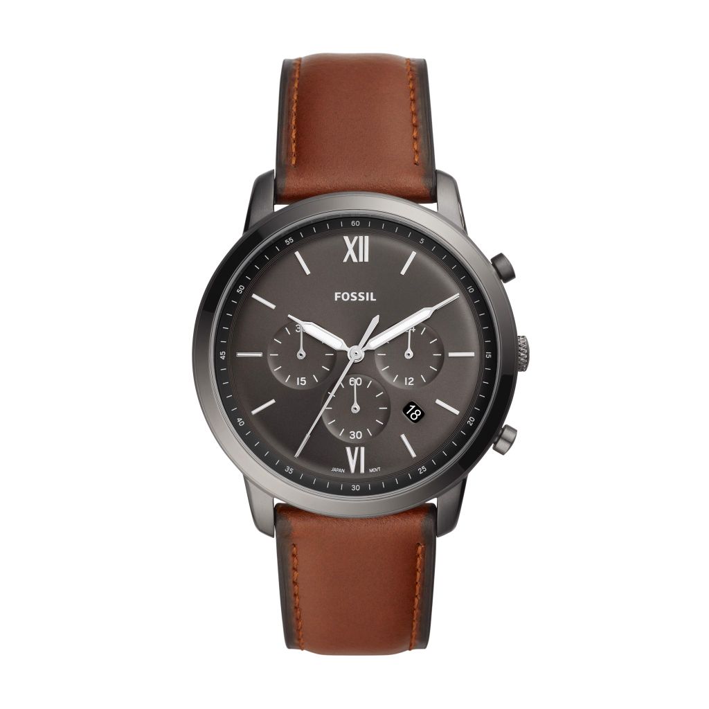 Đồng hồ nam Fossil Neutra dây da, mặt 44 MM, màu nâu, FS5512