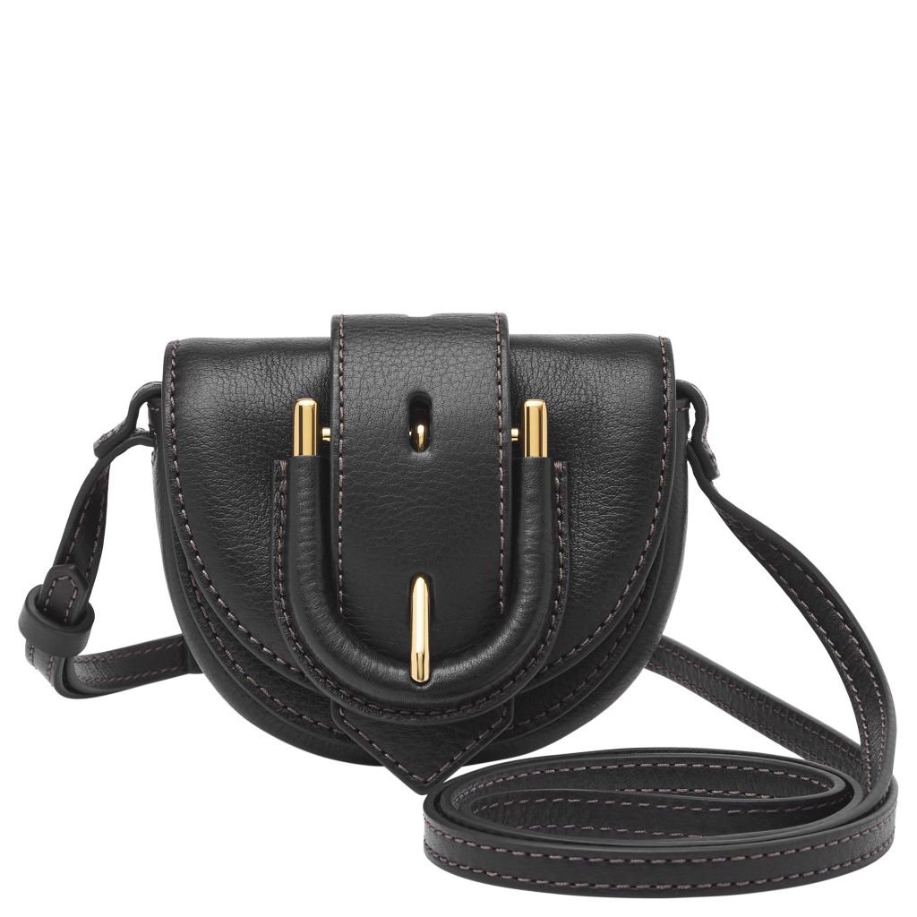 Túi đeo chéo nữ da thật Fossil Harwell Mini ZB1849001 - màu đen