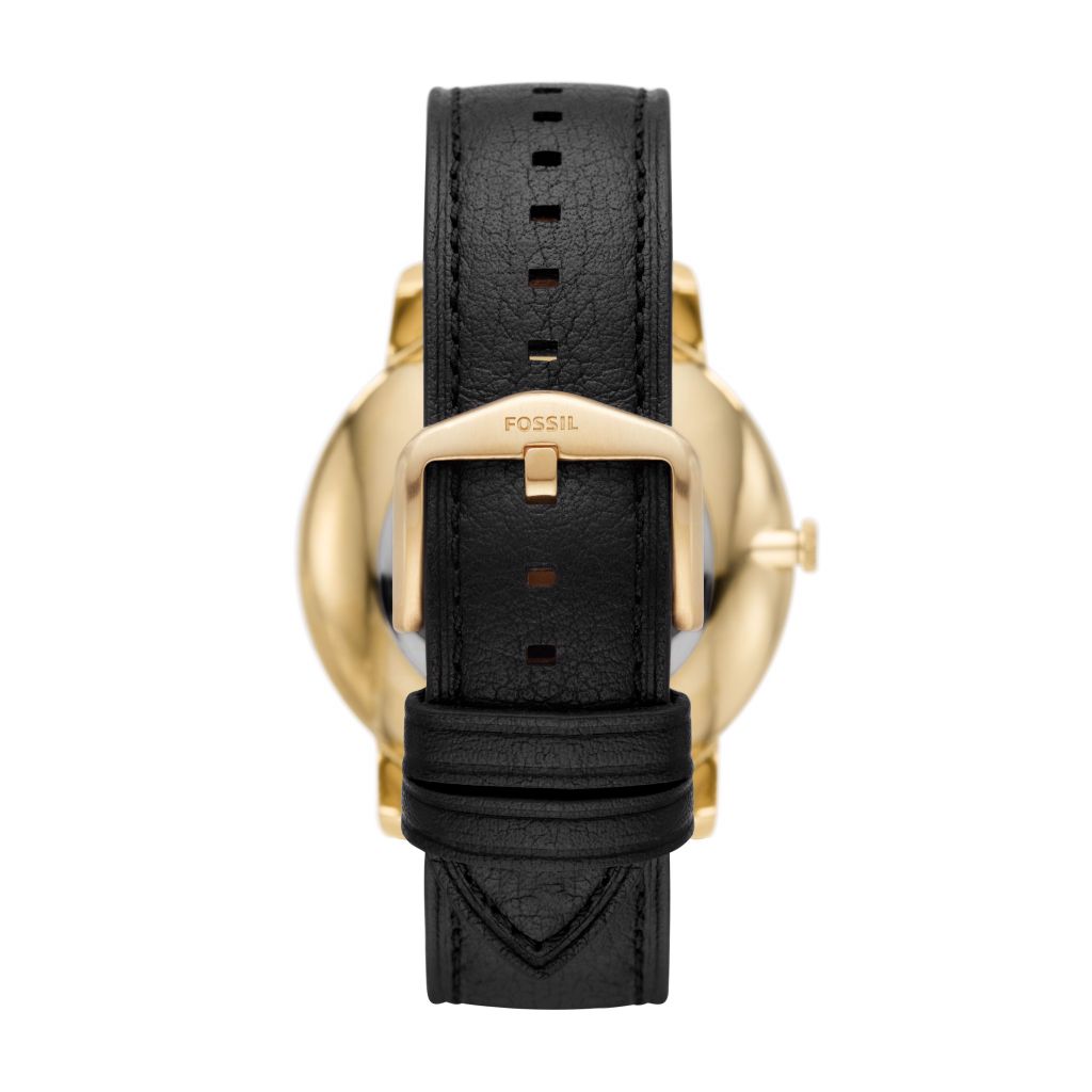 Đồng hồ nam Fossil The Minimalist Solar dây da, mặt 44 MM, màu đen, FS5840