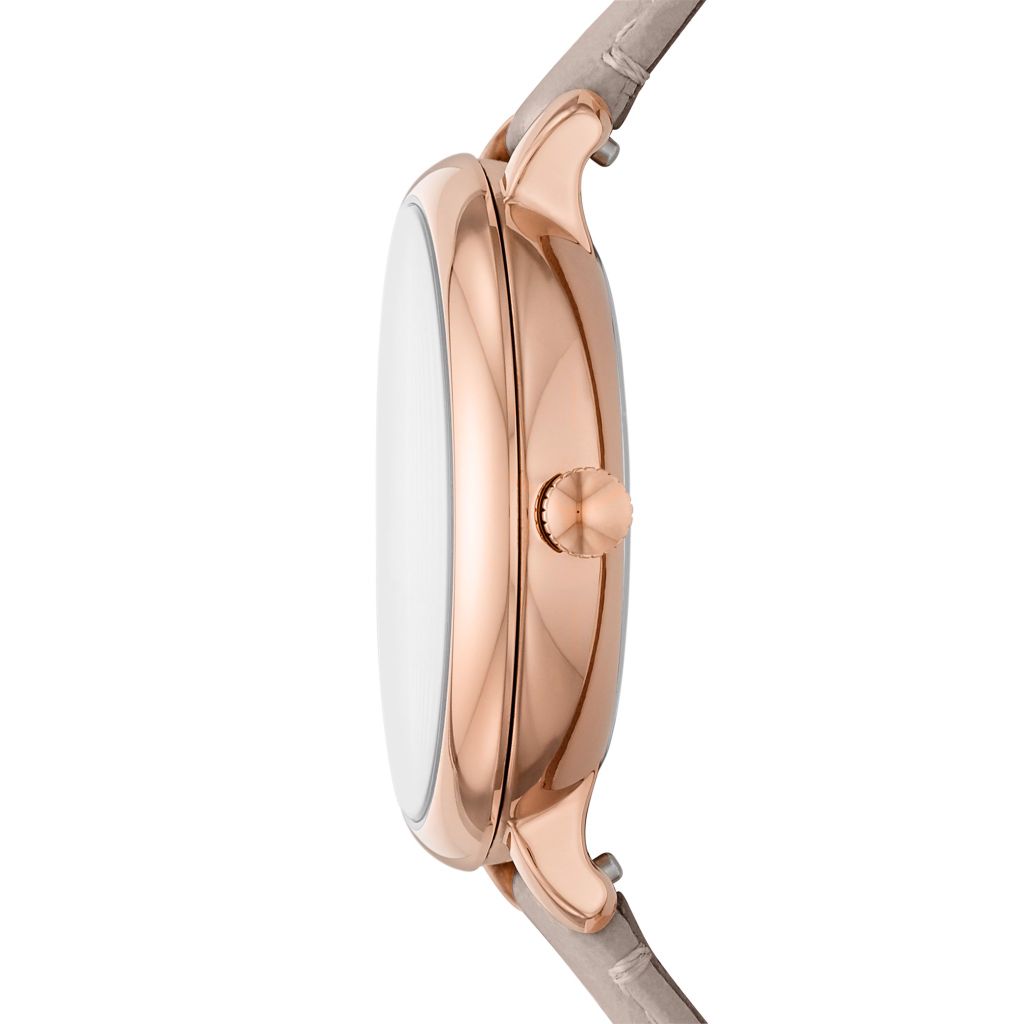 Đồng hồ nữ Fossil Jacqueline dây da, mặt 36 MM, màu xám, ES5091