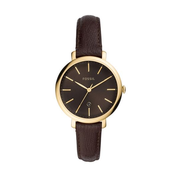 Đồng hồ nữ Fossil Jacqueline Three-Hand dây da ES4969 - màu nâu