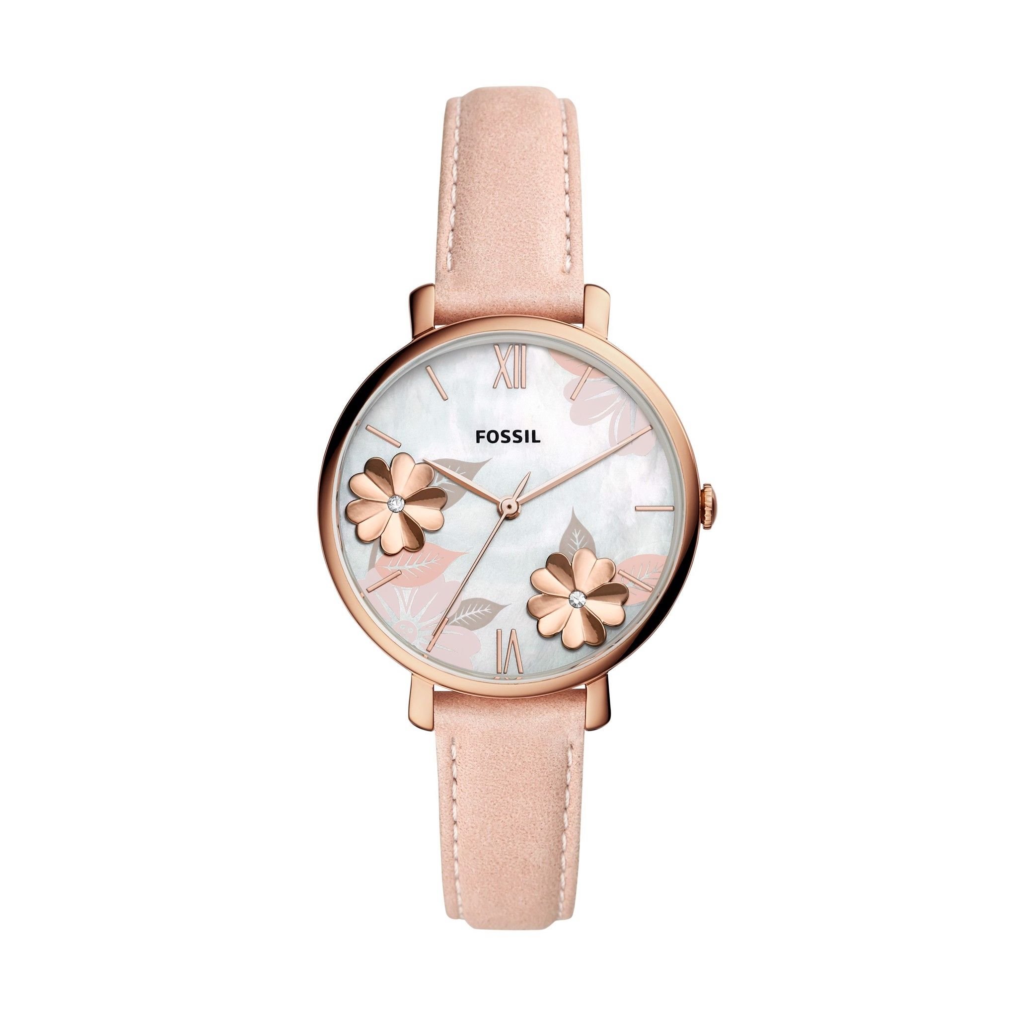  Đồng hồ nữ Fossil JACQUELINE dây da ES4671 - màu hồng 