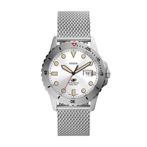 Đồng hồ nam Fossil Fossil Blue dây kim loại, mặt 42 MM, màu bạc, FS5948