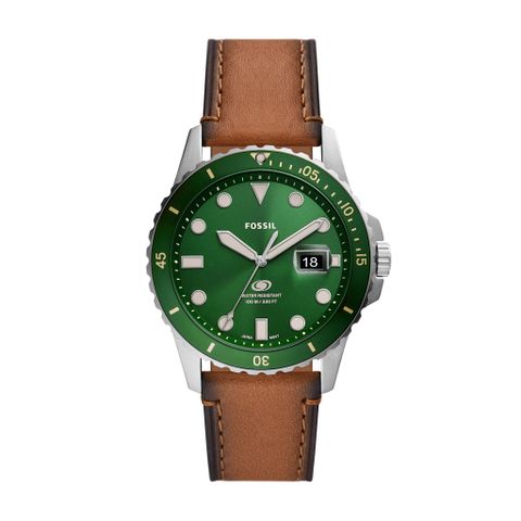 Đồng hồ nam Fossil Fossil Blue dây da, mặt 42 MM, màu nâu, FS5946