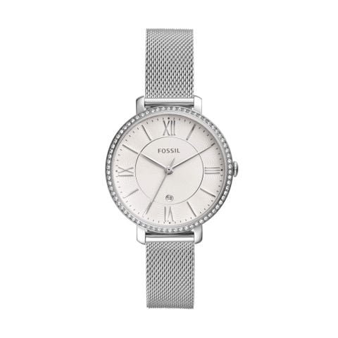 Đồng hồ nữ Fossil Jacqueline dây kim loại, mặt 36 MM, màu bạc, ES4627