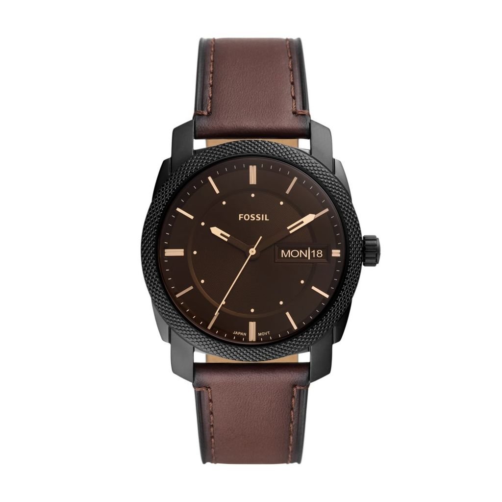 Đồng hồ nam Fossil Machine dây da, mặt 42 MM, màu nâu, FS5901